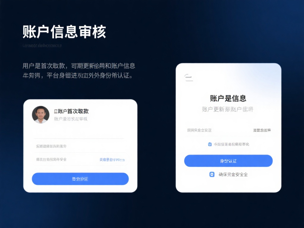 账户信息审核：如果用户是首次取款或近期更新了账户信