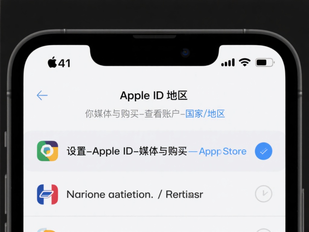 更改Apple&nbsp;ID地区：如果应用在你所在地区的A