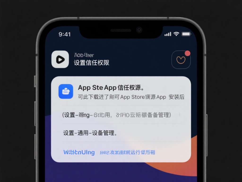 设置信任权限：如果下载的是非App&nbsp;Store来源